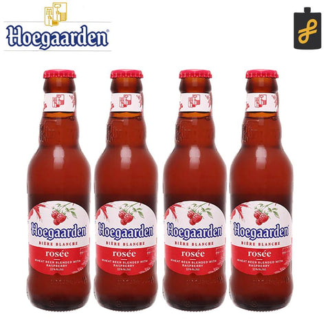 Hoegaarden Rosee Belgian Beer 4 Bottles 250mL