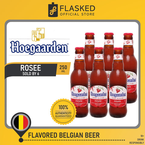 Hoegaarden Rosee Belgian Beer Bottles 250mL 6 Set