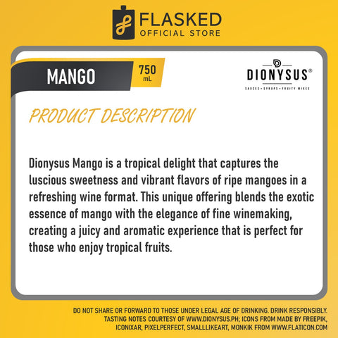 Dionysus Mango Syrup 750ml