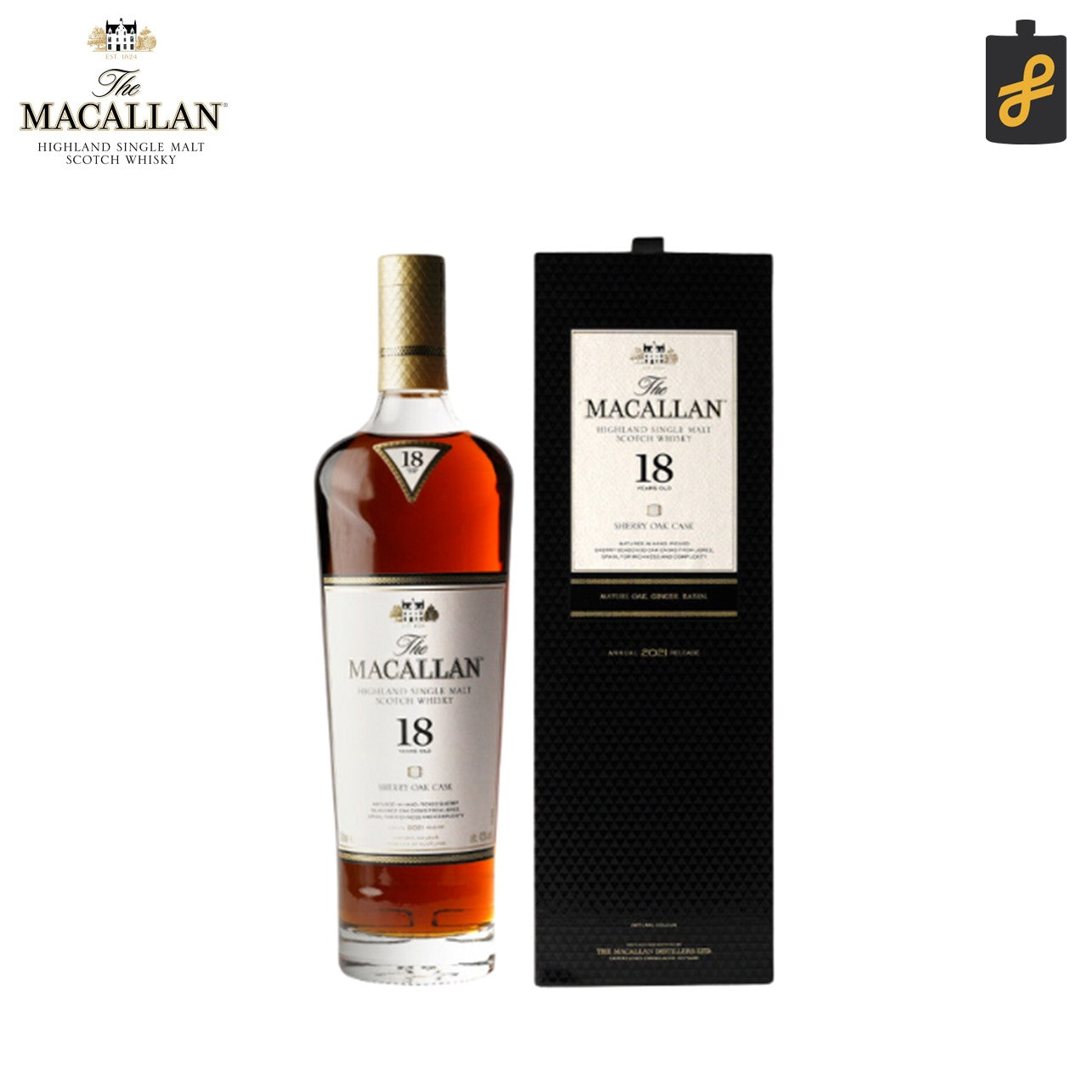 The Macallan 18 Year Old Sherry Oak 2021 700mL