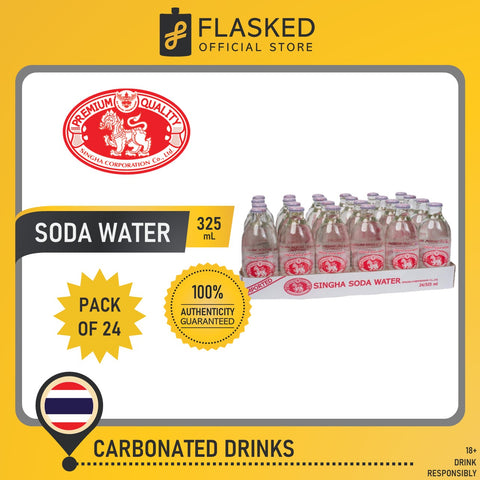 Singha Soda Water 325mL 1 Case/ 24 Bottles