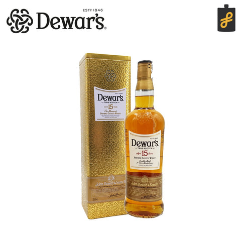 Dewar's 15 Year Old Blended Scotch Whisky 750 mL Limited Edition Tin Can Dewars