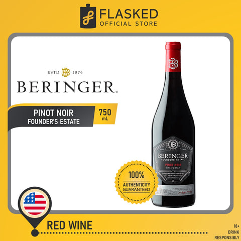 Beringer Founder's Estate Pinot Noir Red Wine 750mL