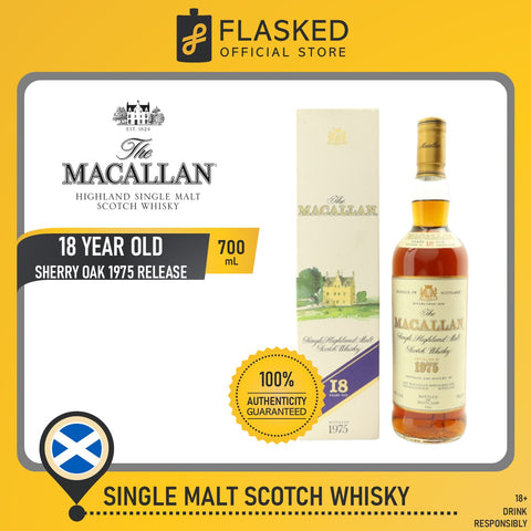 The Macallan 18 Year Old Sherry Oak 1975 Release 700mL