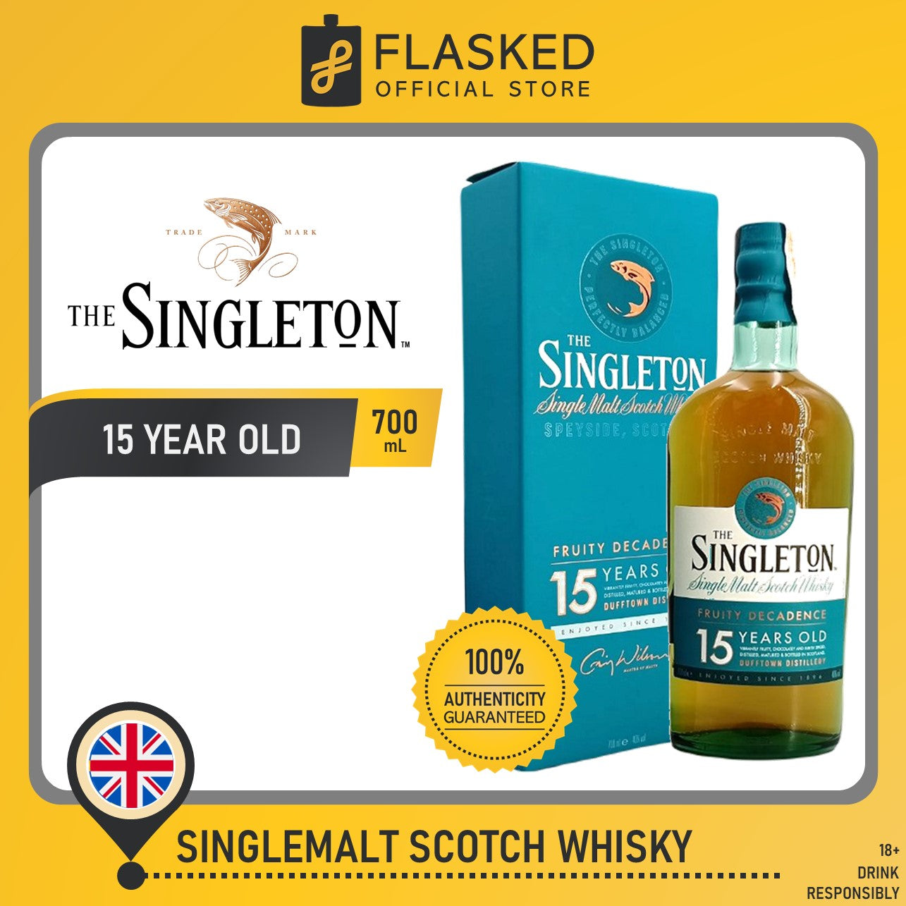 Singleton Dufftown 15 Year Old 700mL