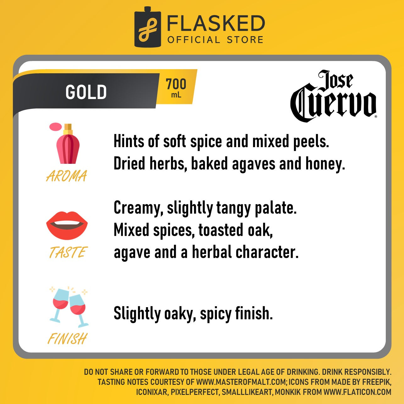 Jose Cuervo Gold Tequila 700mL