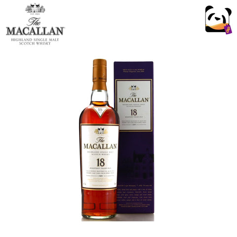 The Macallan 18 Year Old Sherry Oak 1989 Release 700mL