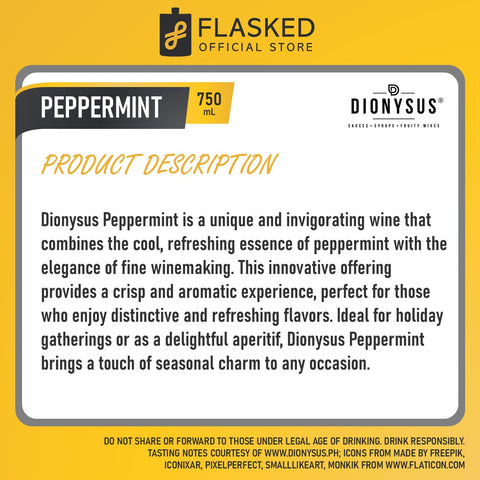 Dionysus Peppermint Syrup 750ml