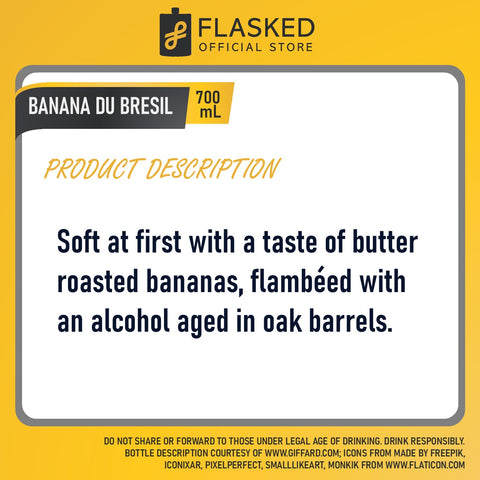 Giffard Banana Du Bresil Premium Liqueur 700mL