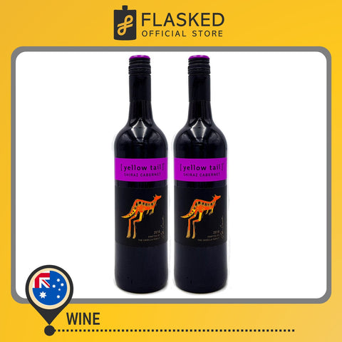 Yellow Tail Shiraz Cabernet Red Wine 750mL 2 Set