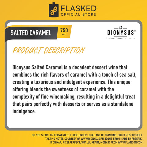 Dionysus Salted Caramel Syrup 750ml