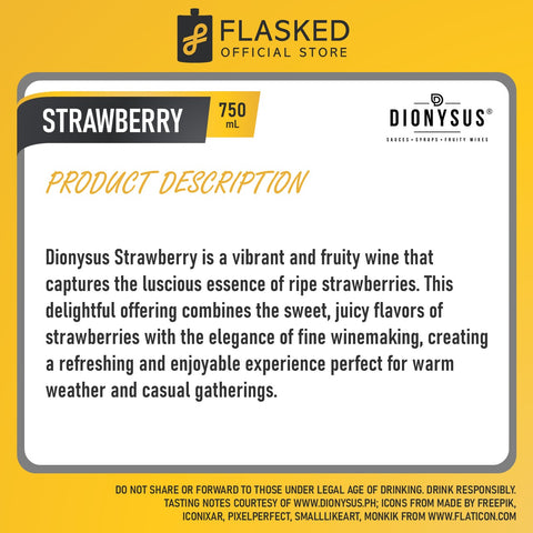 Dionysus Strawberry Syrup 750ml