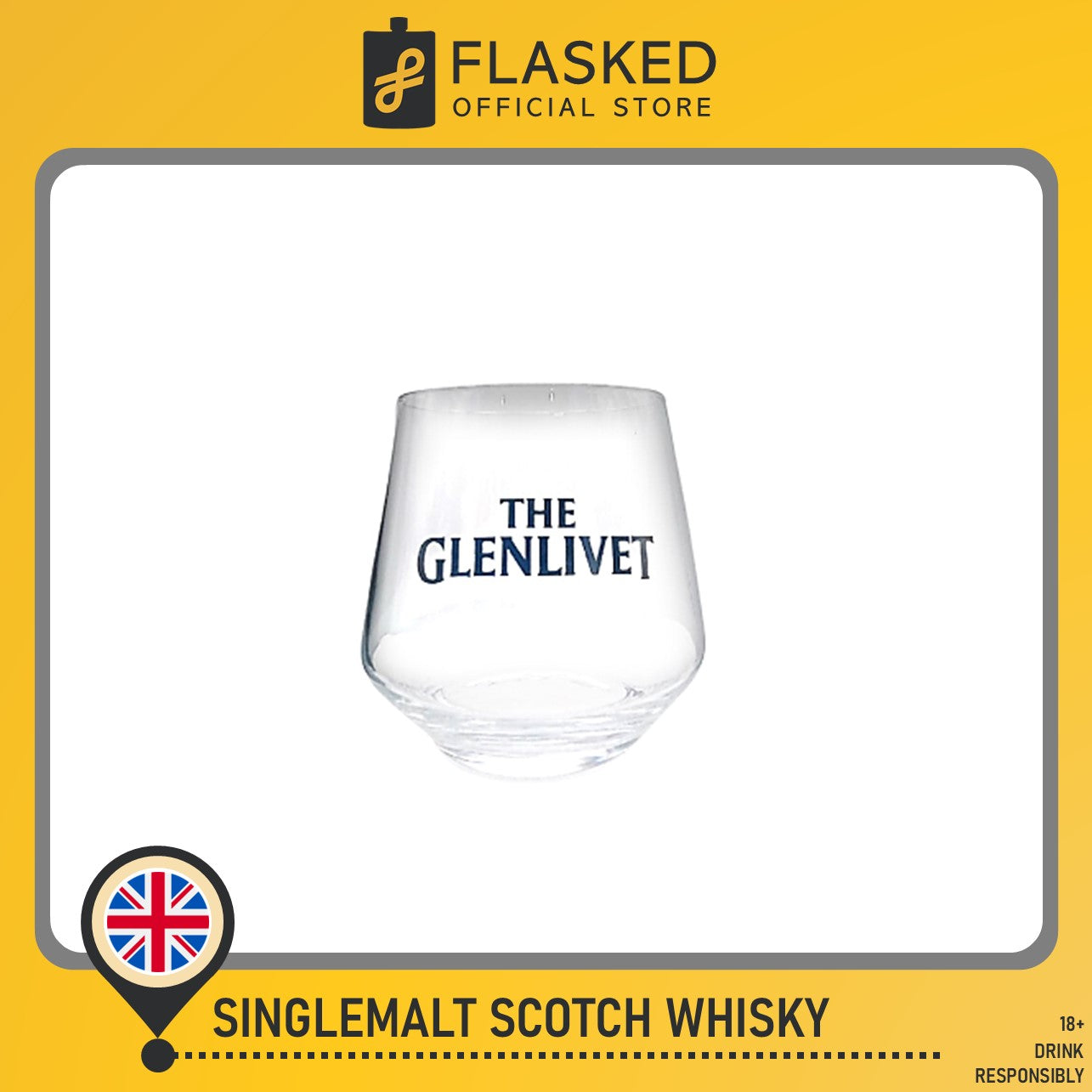 Glenlivet 12 Year Old Double Oak 700mL With Free Rock Glass