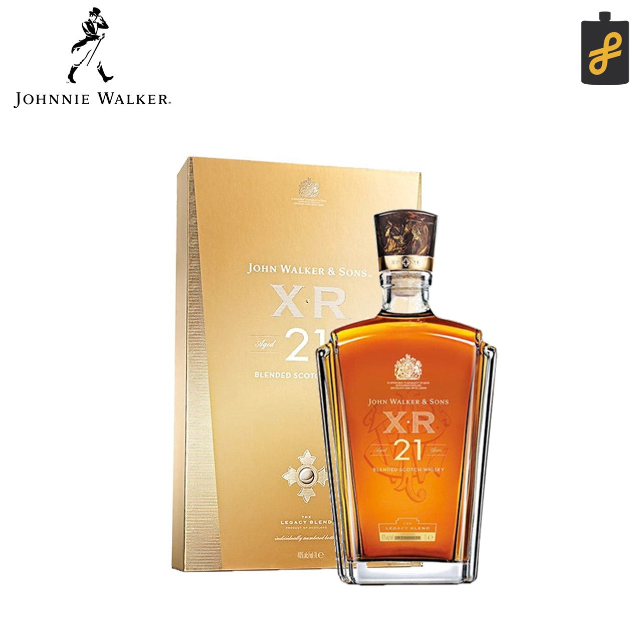 Johnnie Walker and Sons XR 21 Year Old Whisky 750mL