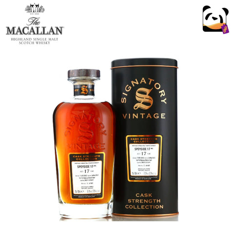 The Macallan 'speyside 17' 2005 Signatory Vintage 17 Year Old Cask Strength #1 700mL