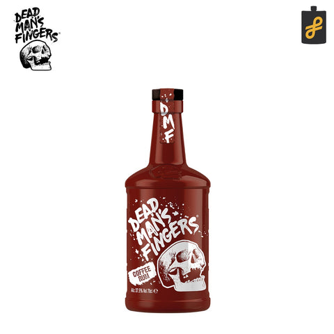 Dead Man's Fingers Coffee Flavored Rum 700mL W/ Free Skull Glass