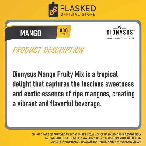 Dionysus Mango Fruity Mix 800ml