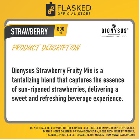 Dionysus Strawberry Fruity Mix 800ml