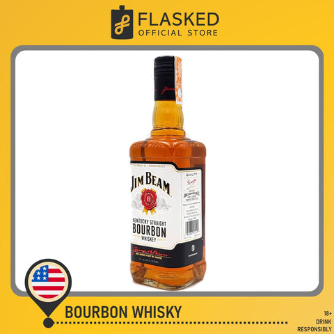 Jim Beam White Bourbon Whiskey 1L