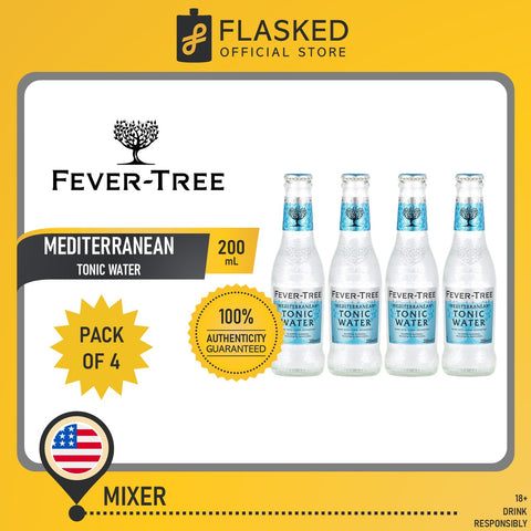 Fever Tree Mediterranean Tonic Water 200mL 4 Pack