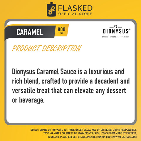 Dionysus Caramel Sauce 800ml