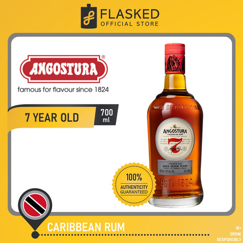 Angostura 7 Year Old Aged in Bourbon Oak Cask Caribbean Rum 700mL