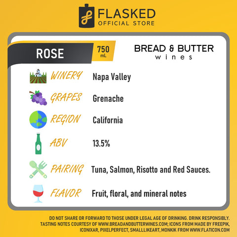 Bread and Butter Rose Wine 750mL