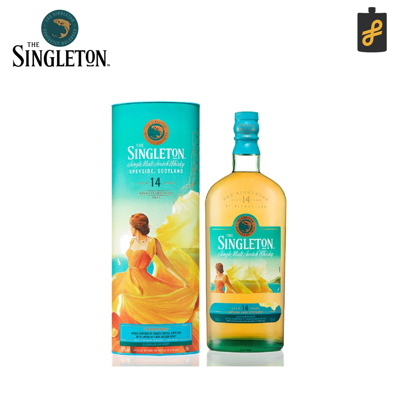 Singleton of Glendullan 14 Year Old: The Silken Gown Diageo 2023 Special Release 700mL