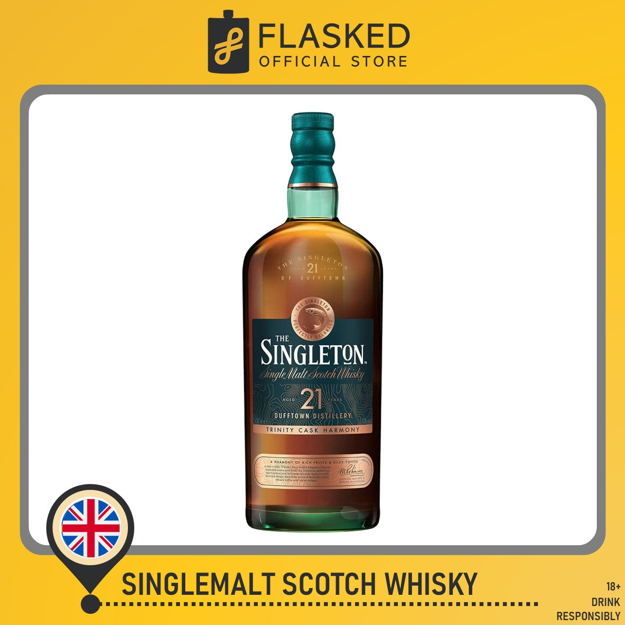 Singleton Dufftown 21 Year Old Whisky 700mL