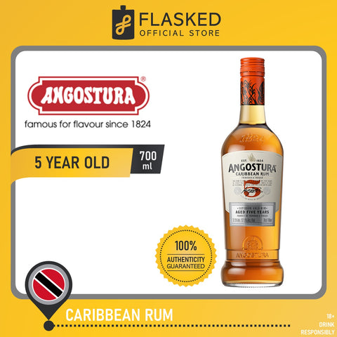 Angostura 5 Year Old Aged in Bourbon Cask Caribbean Rum 700mL