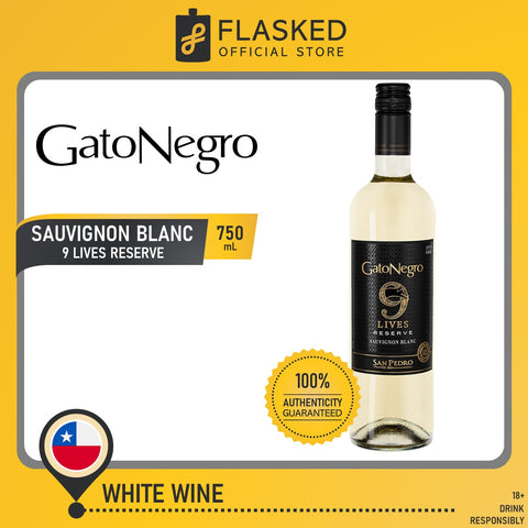 Gato Negro 9 Lives Sauvignon Blanc White Wine 750mL