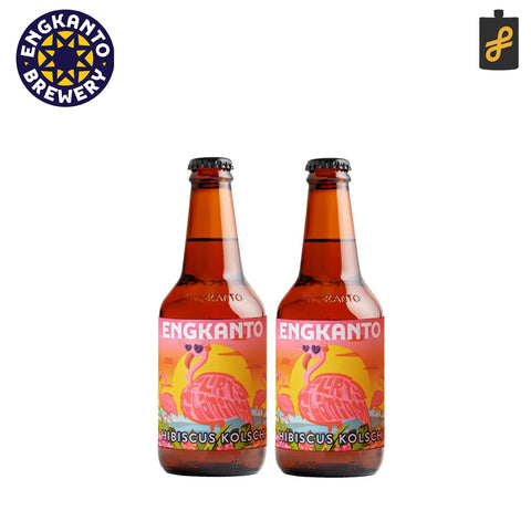 Engkanto Hibiscus Kolsch Beer 330mL 2 Pack Expiration Date: MARCH 23, 2025