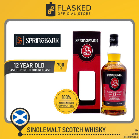 Springbank 12 Year Old Cask Strength 2018 Release 700mL