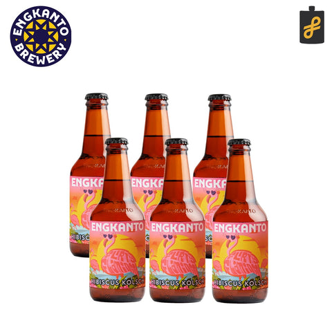 Engkanto Hibiscus Kolsch Beer 330mL 6 Pack Expiration Date: MARCH 23, 2025