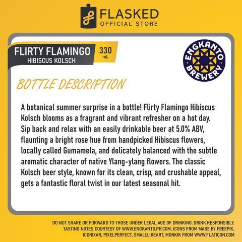 Engkanto Hibiscus Kolsch Beer 330mL 6 Pack Expiration Date: MARCH 23, 2025