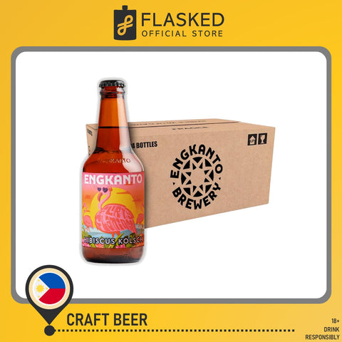 Engkanto Hibiscus Kolsch Beer 330mL 1 Case Expiration Date: MARCH 23, 2025