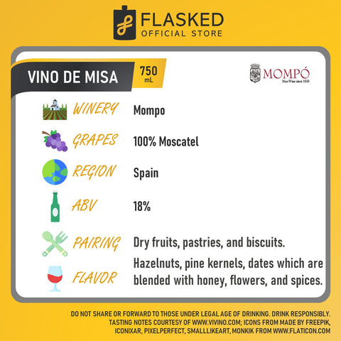 Mompo Vino De Misa - Mass Wine 750mL