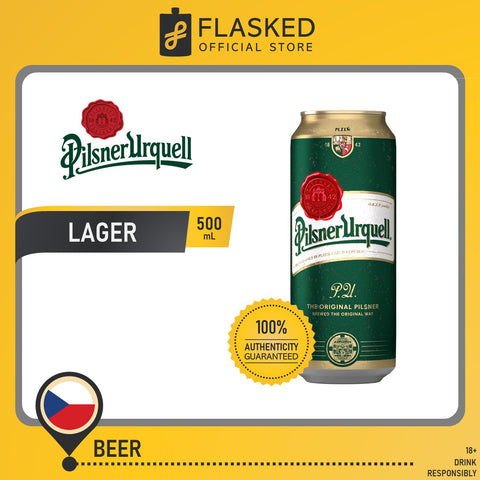 Pilsner Urquell Lager Beer Cans 500mL