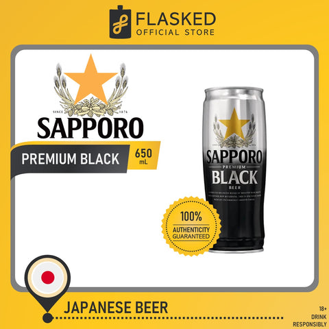Sapporo Premium Black Japanese Beer Can 650ml