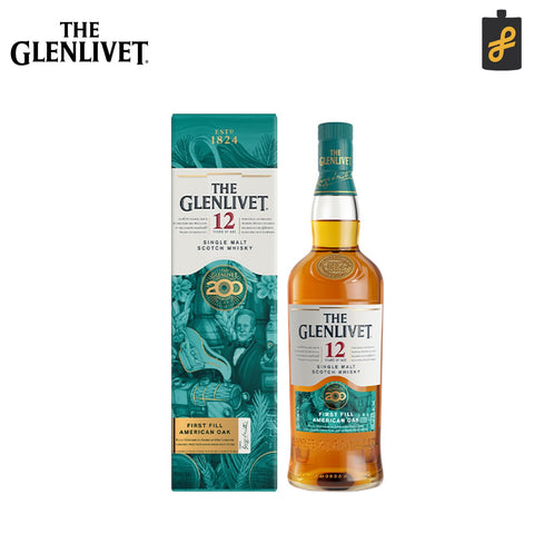 The Glenlivet 12 Year Old First Fill American Oak Single Malt Whisky 200-Year Anniversary 700mL