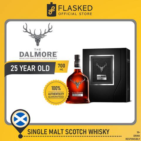 Dalmore 25 Year Old Highland Single Malt Scotch Whisky 700mL