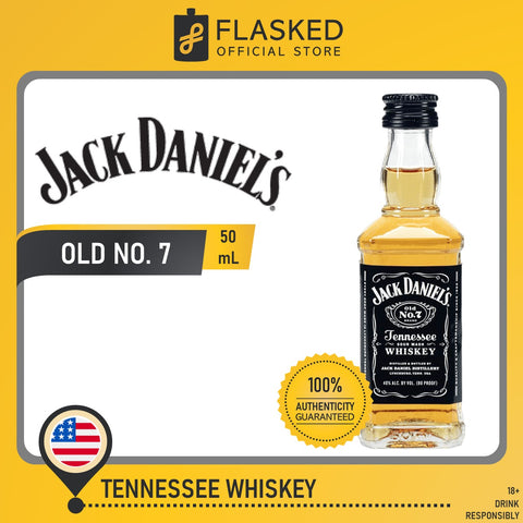 Jack Daniel's Old No. 7 Tennessee Whiskey Mini 50mL (Plastic Bottle)