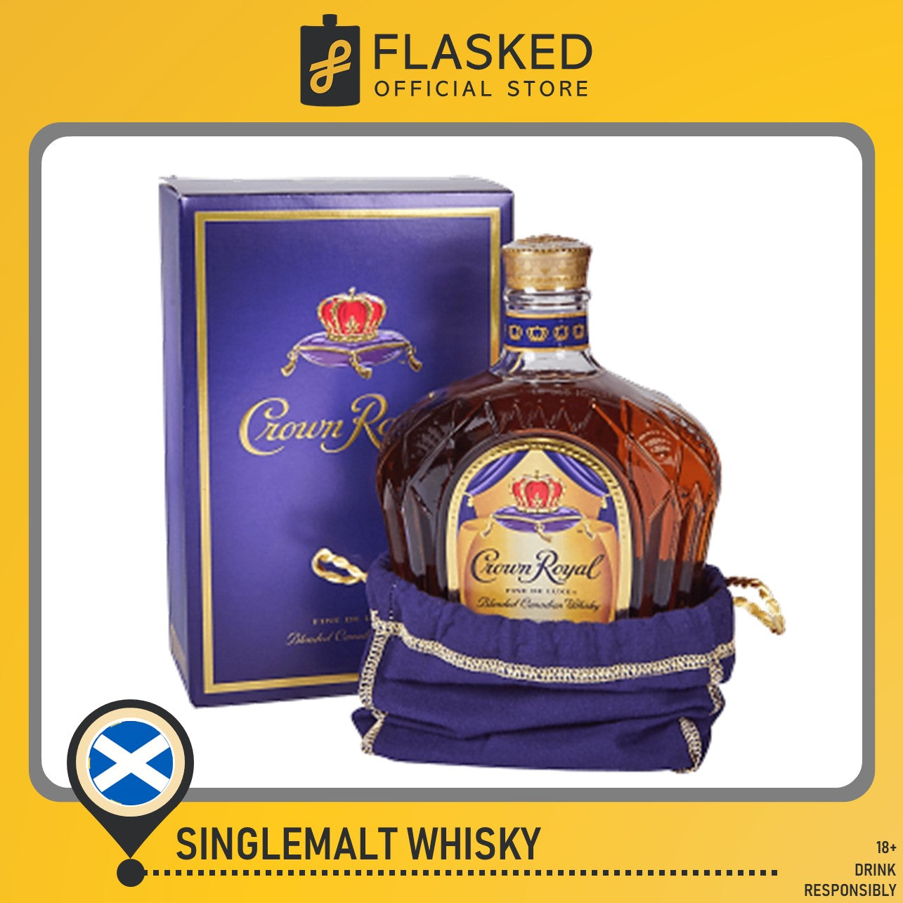 Crown Royal Blended Canadian Whisky 1L