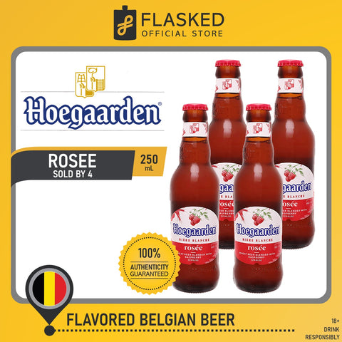 Hoegaarden Rosee Belgian Beer 4 Bottles 250mL