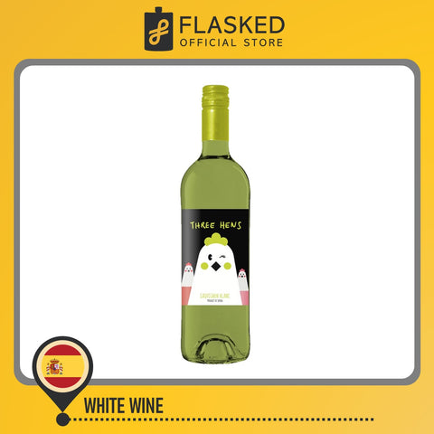 Three Hens Sauvignon Blanc 750ml w/ FREE Wine Bag and Wine Glass