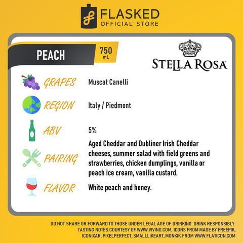 Stella Rosa Peach White Wine 750mL