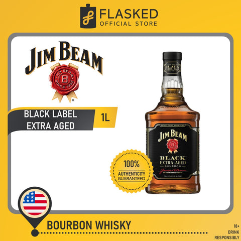 Jim Beam Black Extra-Aged Bourbon Whiskey 1L