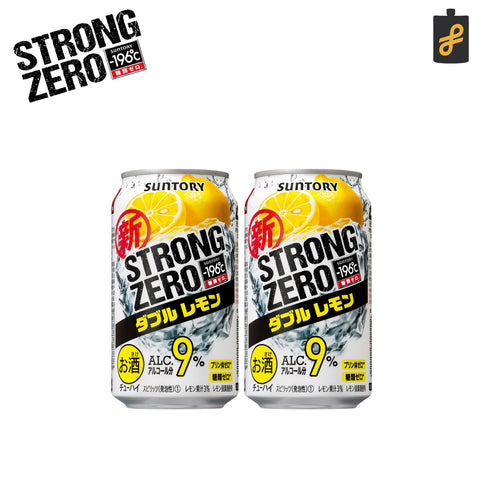 Suntory -196?C Strong Zero Double Lemon Chuhai 2 Pack Carbonated Alcoholic Drink