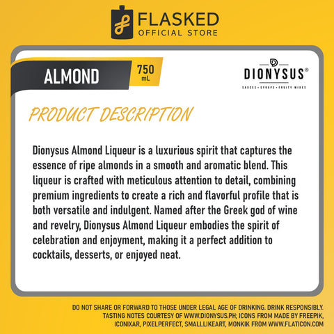 Dionysus Almond Syrup 750ml