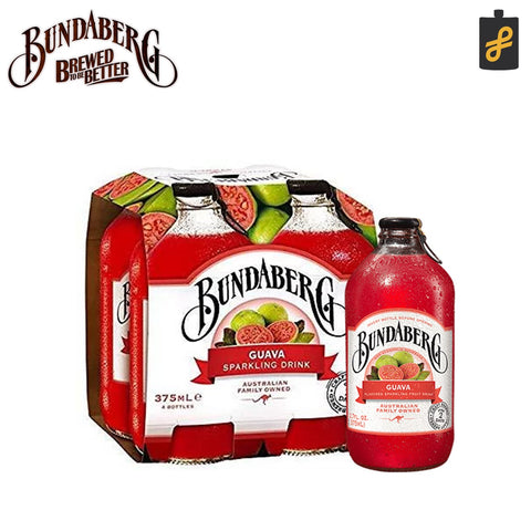 Bundaberg Guava Sparkling Drink 375mL pack of 4